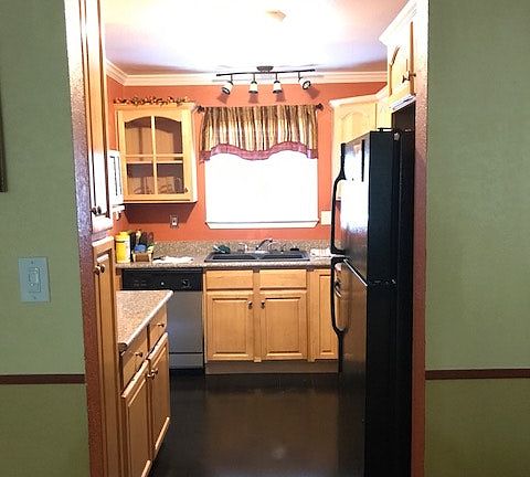 kitchen view from living room