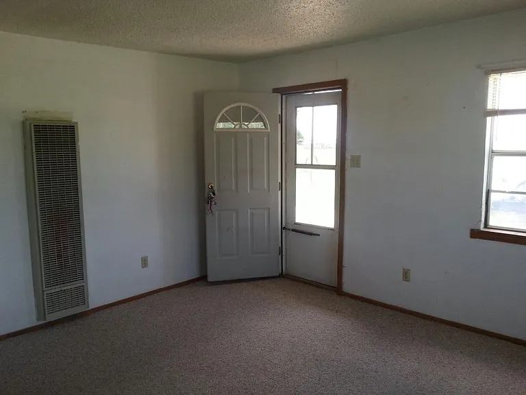 Front door in living area