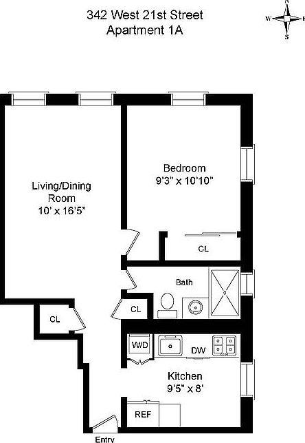 1st image of 342 W 21st St APT 1A