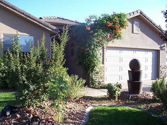 water feature in front