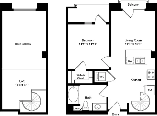 Floor plan A3.0 LOFT A
