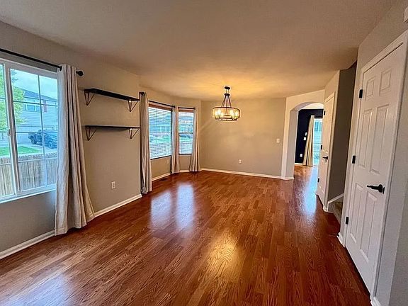 Entry way and dining area