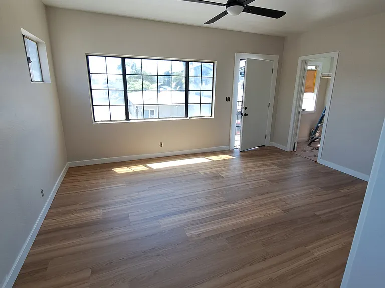 Newly Remodeled Living Room from the Kitchen view