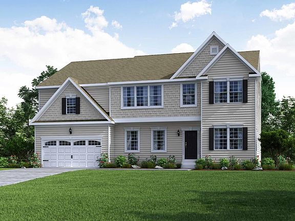 Elevation E Siding Facade with 2 Car Garage
