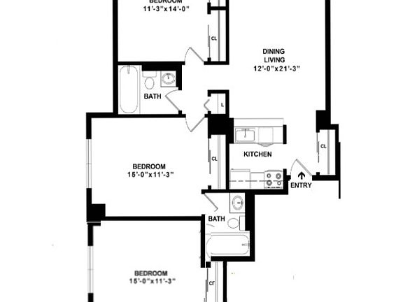 2nd image of 225 E 95th St #B33c