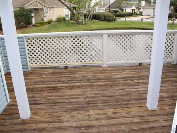 Large deck over water