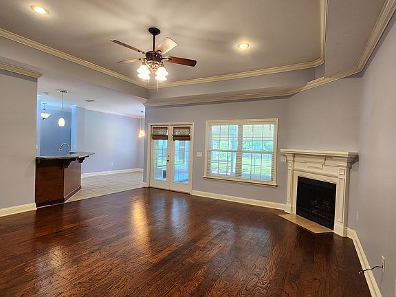 Living room with gas fireplace