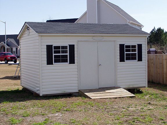Large, double door shed