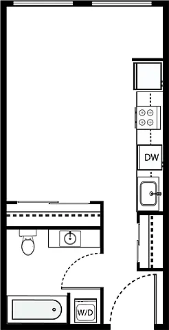 Floor plan Studio - S2