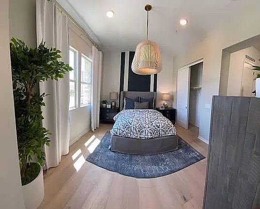 Bedroom with closet