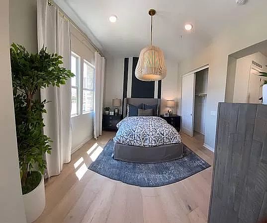 Bedroom with closet