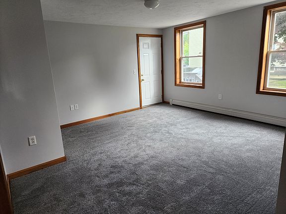 living room with closet