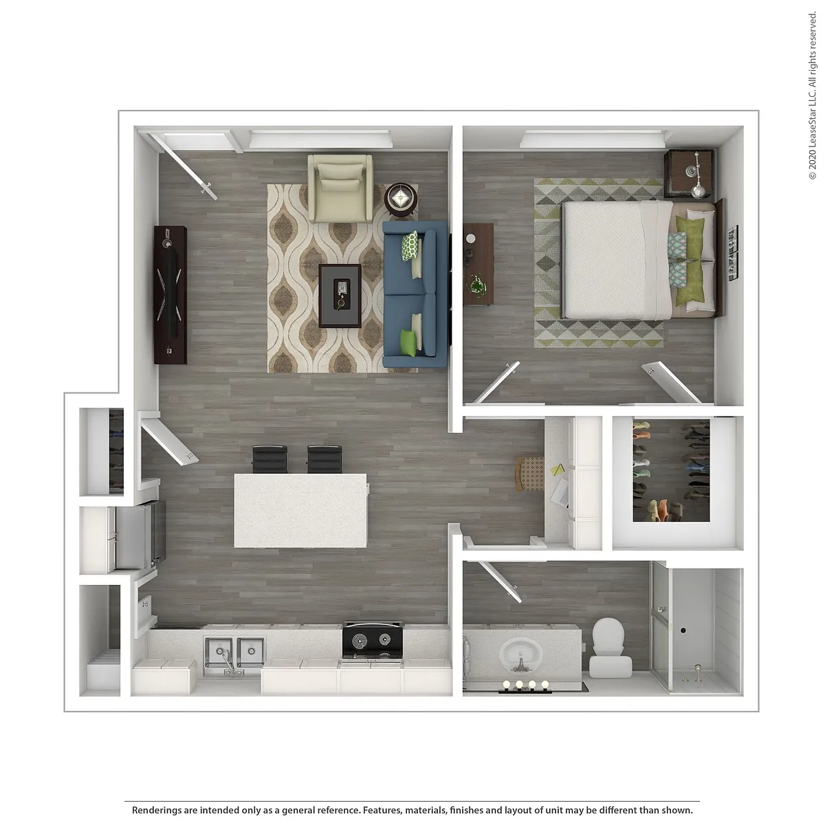 Floor plan 1 Bedroom
