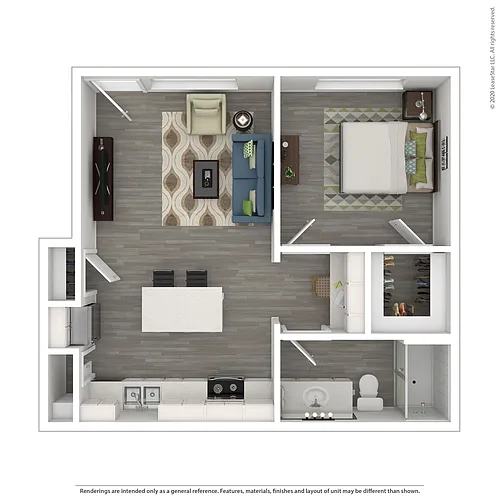 Floor plan 1 Bedroom