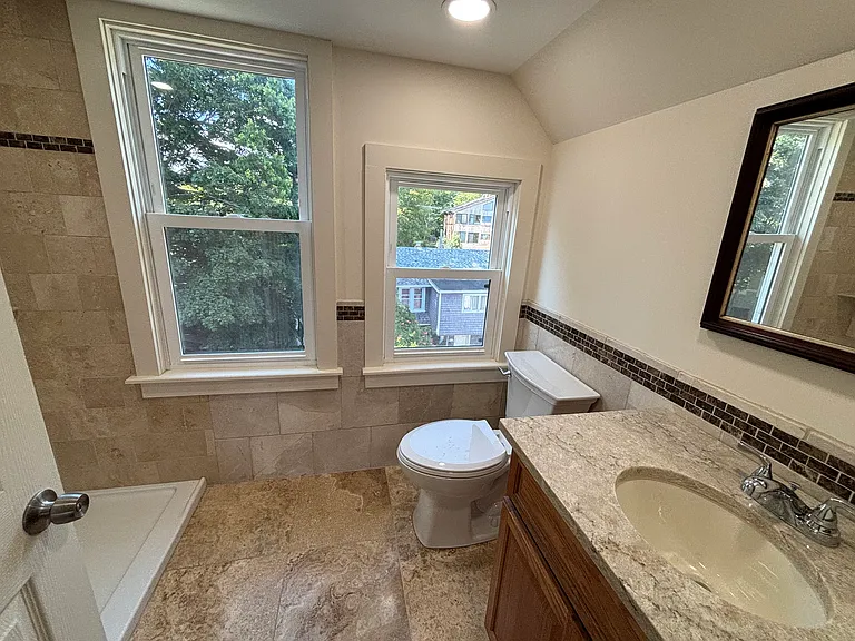 Bathroom #2 with Marble Tiles