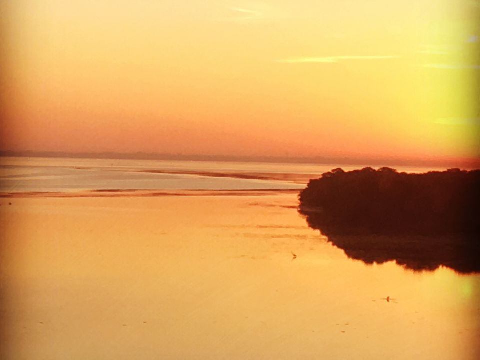 Sunrise over bay