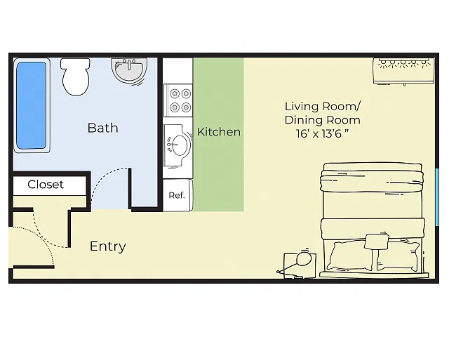 Floor plan Studio