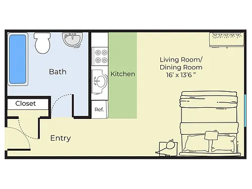 Floor plan Studio