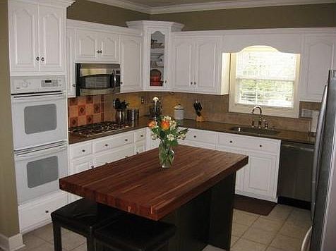 Butcher block island