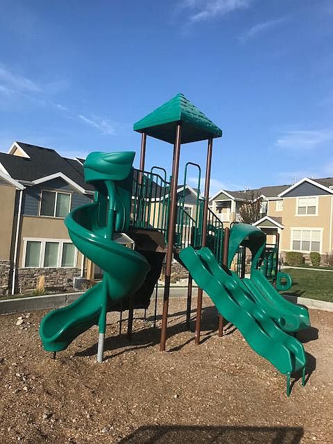 Play area near front porch