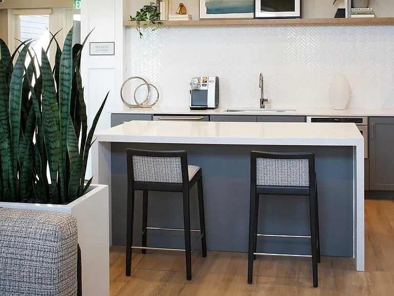 Resident lounge with kitchenette