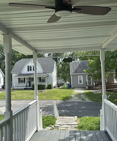 Covered front porch
