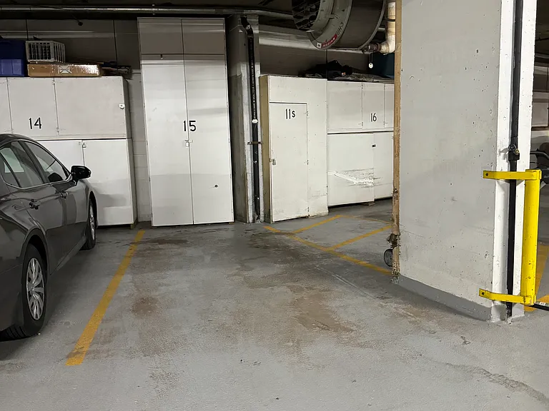Temperature controlled, secure parking space included in rent.