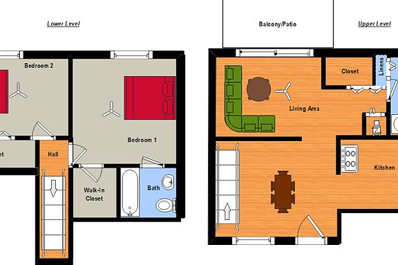 2 Bed Townhome Floor Plan 2 Bed Townhome Floor Plan
