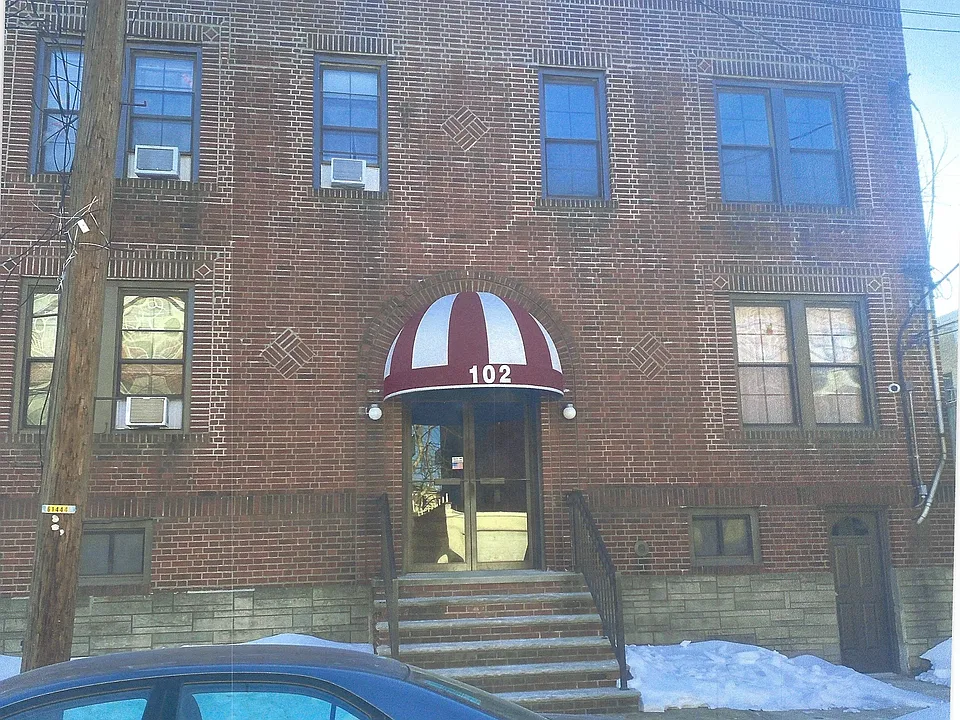 Two story brick building