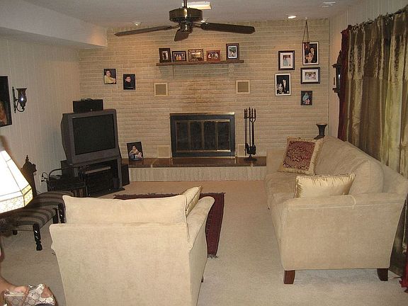 Large Family room with Fireplace