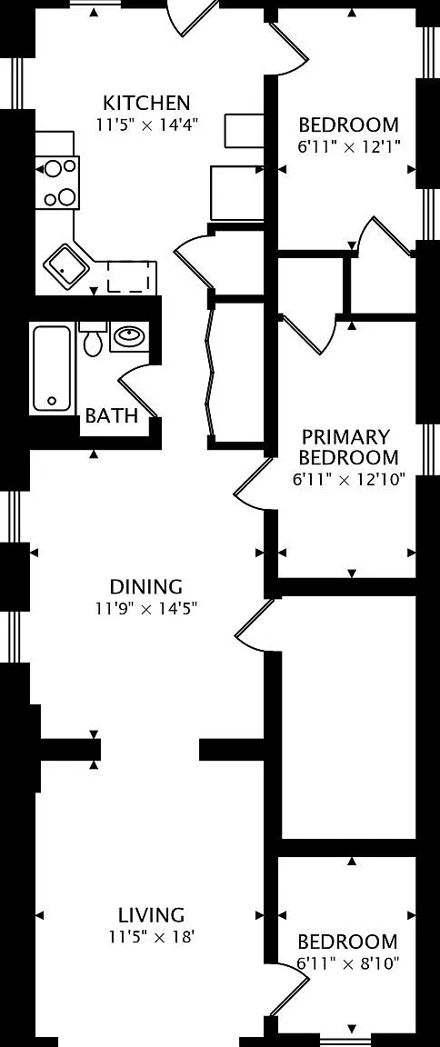 3 bed, 1100 sqft, $2,500 — Photo 4