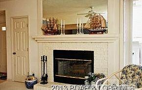 Wood burning fireplace