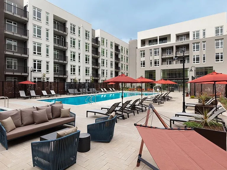 West courtyard pool and sundeck