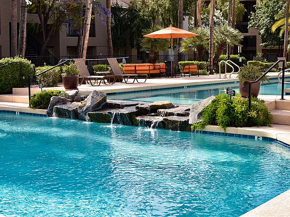Heated Lap Pool Flows into a Secondary Pool Area