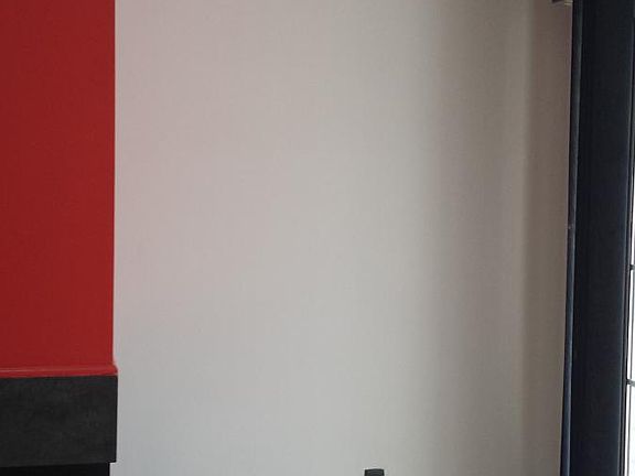 Living room with fire place