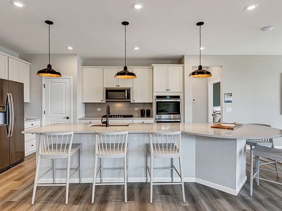 Kitchen with Rounded Island