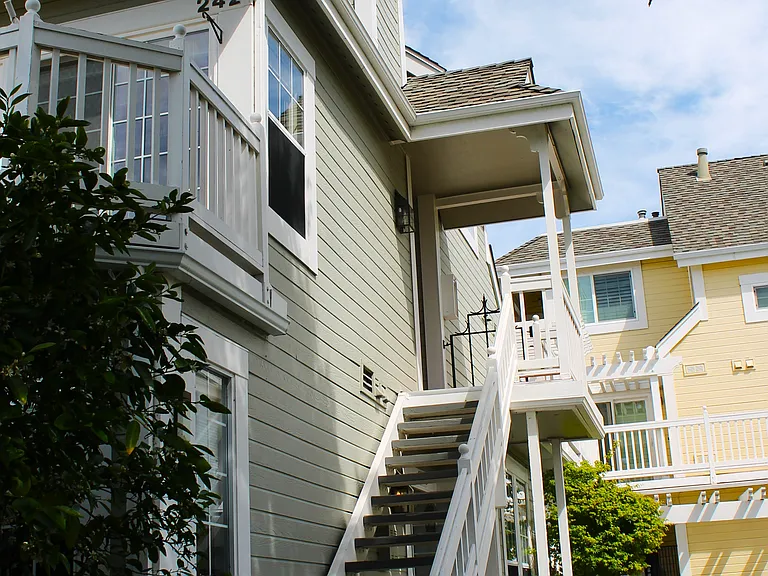 Stairs to front door