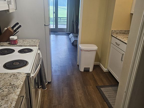 looking out of kitchen