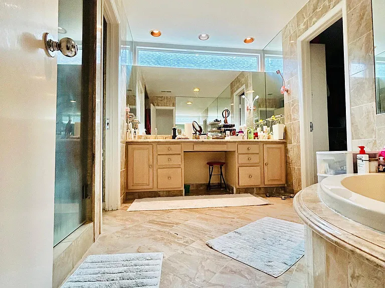 Spacious master bathroom