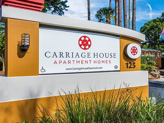 Carriage House entrance sign