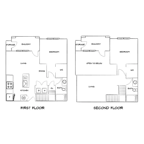 Floor plan Design 3B20 Townhome Premier
