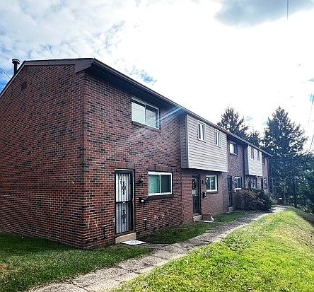 Front of townhomes