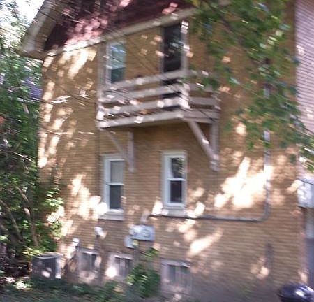 Private, fenced in backyard