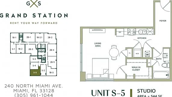 S-5 | 544 Square Foot Studio S-5 | 544 Square Foot Studio