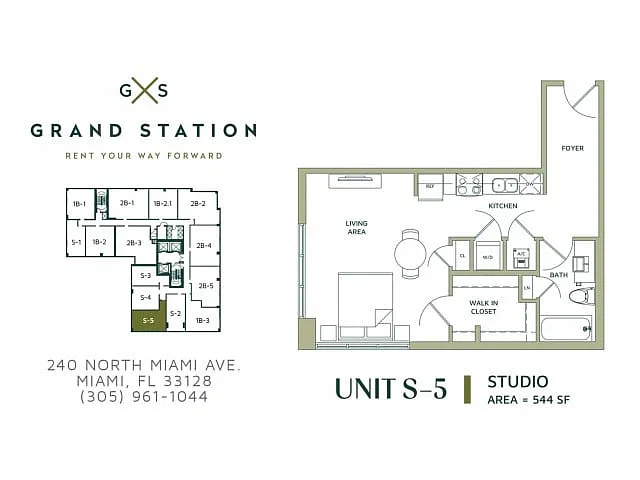 Floor plan Studio (S-5)