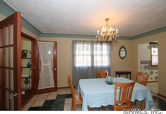 French Doors open to Livg Room