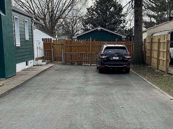 Double wide driveway. 