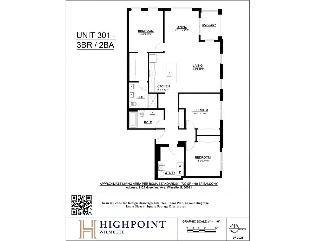 Floor plan 3 Bed 2 Bath