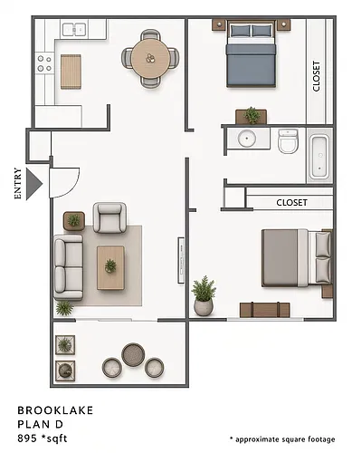 Floor plan Plan D