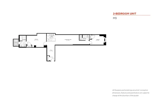 Floor plan Two Bedrooms